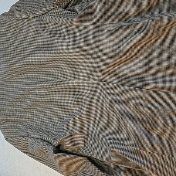 Mens 42 R Ralph Lauren Silk Wool Blend Houndstooth Suit Jacket Macys Mens Wear - Picture 12 of 13